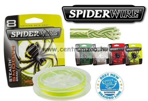 Spiderwire® Stealth Smooth 8 Yellow Braid 8 Szálas Fonott Zsinór 150M 0,40Mm 49,2Kg (1422169)