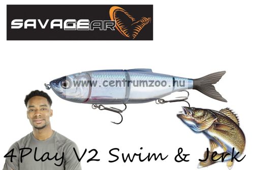 Savage Gear 4Play V2 Swim & Jerk 13,5Cm 20G Ss 01-Herring Gumihal (61725)