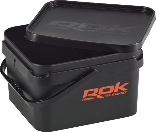 Rok Fishing Performance - Black Square Bucket 10 literes vödör + tető