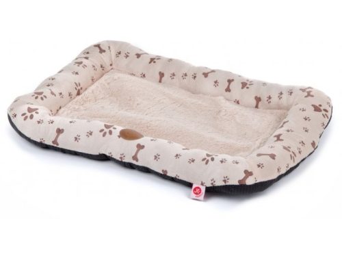 Jk Animals Dog Velvet Brown-Bone Pamut Kutyapárna 69X48Cm (45776-1) Medium