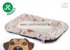 Jk Animals Dog Velvet Brown-Bone Pamut Kutyapárna 69X48Cm (45776-1) Medium