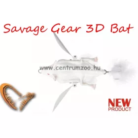   Savage Gear 3D Bat 7Cm 14G Albino (58325) Denevér Formájú Műcsali