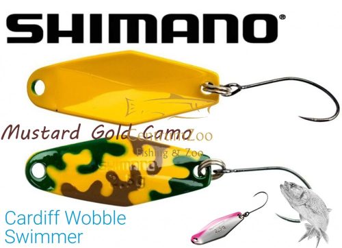 Shimano Cardiff Wobble Swimmer 2,5G Mustard Gold Camo 24T (5Vtr025L24)