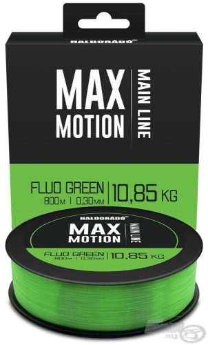 Haldorádó MAX MOTION Fluo Green 800m 0,30mm 10,85kg monofil zsinór
