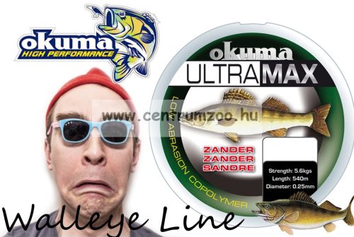 Okuma Ultramax 2Oz Zander 13Lbs 6.9Kg 0.28Mm Grey 785M (19157)