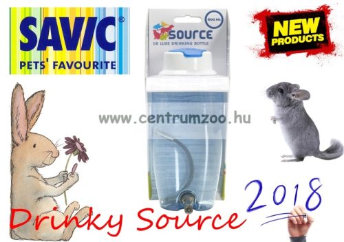 Savic Drinky Source 600Ml Tölthető Tartós Önitató Ketrecre (530245)