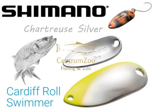 Shimano Cardiff Roll Swimmer Premium Plating 1.5g Chartreuse Silver 77T (5Vtrm15R77)