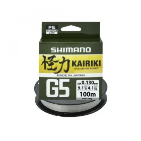   Shimano Kairiki G5 Braid Line 100m 0,18mm 8,0Kg - Steel Gray- Original Japan Products (Ldm51Ue180100S)