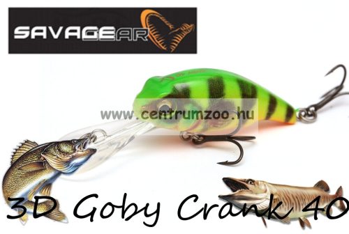 Savage Gear 3D Goby Crank 40 3.5G F 04-Firetiger (62162)