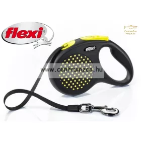   Flexi New Comfort M Tape Yellow Design Szalagos Póráz 5M 25Kg  - Sárga (032916)