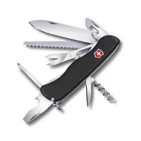   Victorinox Swiss Outrider jobb és bal kezes fekete zsebkés, svájci bicska  0.8513.3