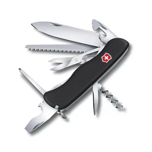 Victorinox Swiss Outrider jobb és bal kezes fekete zsebkés, svájci bicska  0.8513.3