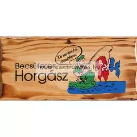 Fatábla Becsületes Horgász (Tref2-014)