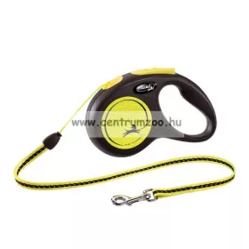   Flexi Neon Xs Cord 3M 8Kg Zsinóros Automata Póráz - Fényvisszaverő (12919)