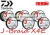 Daiwa J-Braid X4E 0,10mm 135m fonott zsinór (12740-010) Sárga