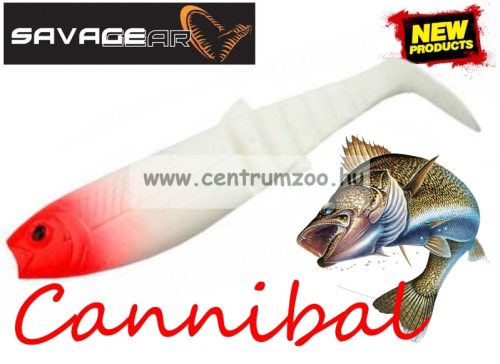 Savage Gear Lb Cannibal Play Body 12.5Cm 20G Bulk  Gumihal Red Head (69067)