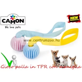   Camon Gioco Palla In Tpr Con Maniglia Köteles Labda És Kiképző Kutyáknak 55Mm 30Cm (Ad051E)