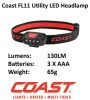 Fejlámpa  Coast Led Light FL11 Multiled 130lm lámpa