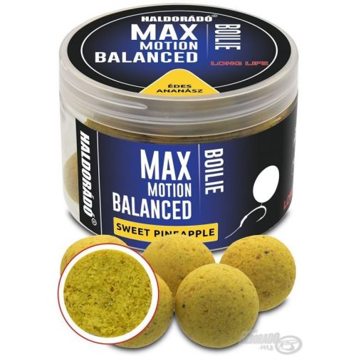 HALDORÁDÓ MAX MOTION Boilie Balanced 20 mm - Édes Ananász 70g