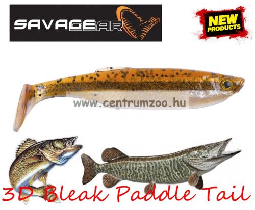 Savage Gear Lb 3D Bleak Paddle Tail 10.5Cm 8G 5Db 08-Minnow Gumihal (57497) Küsz Utánzat
