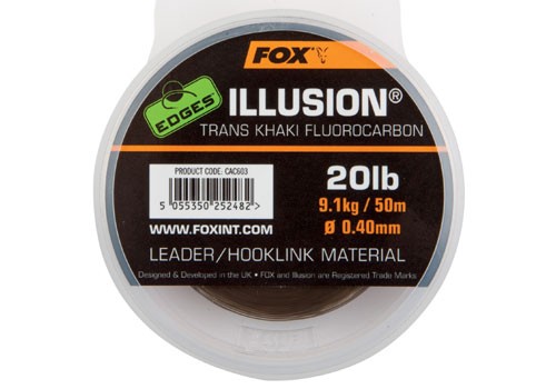 Fox Edges Illusion Green 50M 30Lb 0,50Mm Előke Zsinór (Cac604 )