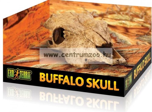 Exo-Terra Buffalo Skull - Bölény Koponya Formájú Búvóhely Hüllők Részére  13X9X24Cm (Pt2857)