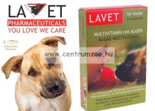 Lavet Multivitamin Mit Algen - Vitamin Készítmény (Algás) Kutyák Részére 40G 50Db (030110003)