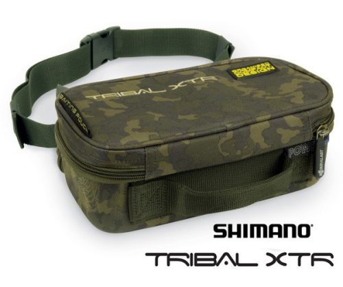 Shimano Tribal XTR Baiting Pouch Camo Case  Szerelékes Táska 26X13X12,5Cm (Shtrxtr14kr)