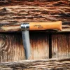 Opinel Tradition Carbon No.08 (C) zsebkés, bükk, bőr tokkal, díszdobozos (0-000815)