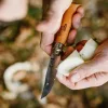 Opinel Tradition Carbon No.08 (C) zsebkés, bükk, bőr tokkal, díszdobozos (0-000815)