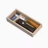 Opinel Tradition Carbon No.08 (C) zsebkés, bükk, bőr tokkal, díszdobozos (0-000815)