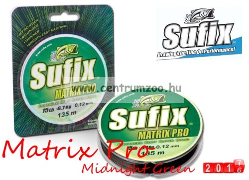Sufix Matrix Pro New Braid 135M 0.12Mm 8,1Kg Midnight Green Fonott Zsinór
