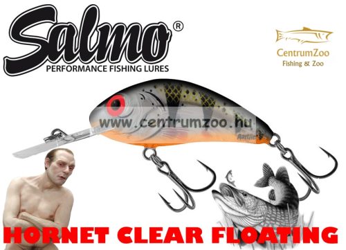 Salmo Rattlin' Hornet 4.5Cm 6G Wobbler  (Qrh361) Clear Young Perch
