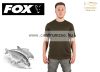 Fox Khaki T-Shirt - Large -  Horgász Póló (Cfx003)