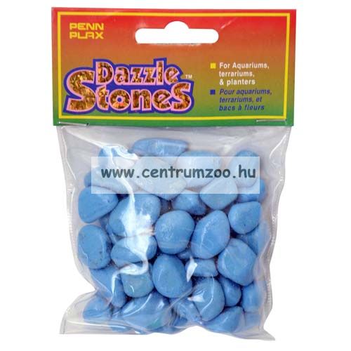 Penn Plax Dazzle Stones Akvárium Dekor Aljzat Kavics - Kék 220G (010354)