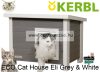 Kerbl Eco Cat House Eli Grey & White Szigetelt Macskaház 57X45X43Cm (81636)