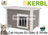Kerbl Eco Cat House Eli Grey & White Szigetelt Macskaház 57X45X43Cm (81636)