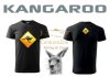Kangaroo Black T-Shirt - Kengurus Póló Extralarge Méretben (Step2022Xl)