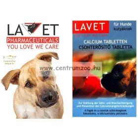   Lavet Calcium Tabletten - Vitamin Készítmény (Csonterősítő) Kutyák Részére 50G 50Db (030110002)