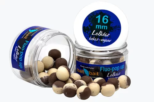 Baitbait Lelkész Fluo Pop Up bojli 14 mm 50g  - Keksz-vajsav