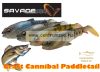 Savage Gear Craft Cannibal Paddletail 10.5Cm 12G  Gumihal Olive Pearl Hot Orange (71816)