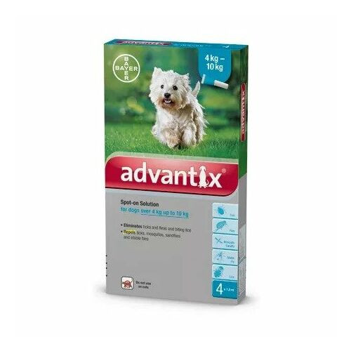Advantix Spot On 1x1ml kullancs és bolha elleni csepp 4-10kg közti kutyáknak