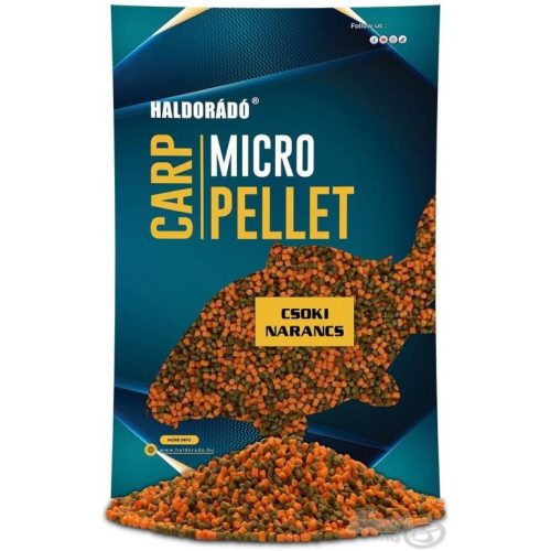 HALDORÁDÓ Carp Micro Pellet - Csoki Narancs 600g