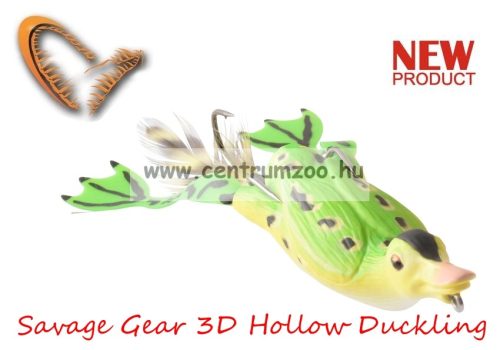 Savage Gear 3D Hollow Duckling Weedless S 7.5Cm 15G 02-Fruck Kiskacsa Csukára, Harcsára  (57611)