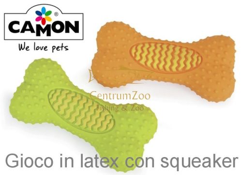 Camon Gioco In Latex Con Squeaker - Osso Con Punte - Games Bone Rágócsont 13Cm  (Ah209/L)