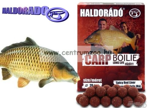 Haldorádó Carp Boilie Főzött - Fűszeres Vörös Máj 24Mm 800G