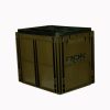 Rok Fishing Performance - Rok Crate 433 GreenBrown+ Cover - rekesz tetővel 40x30x32cm