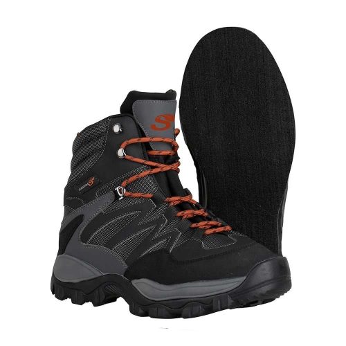Scierra X-Force Wading Shoes Cleated W. Studs Grey-Dark Grey - Felt - 40-Es 6-Os    (54599)