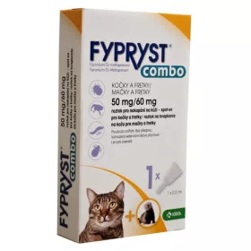   Fypryst Combo Macska Spot On Ampulla 0,5ml 50mg kullancs és bolha elleni csepp Macska, Görény