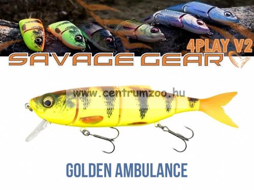 Savage Gear 4Play V2 Swim & Jerk 13,5Cm 20G Sf 06-Golden Ambulance Gumihal (61730)